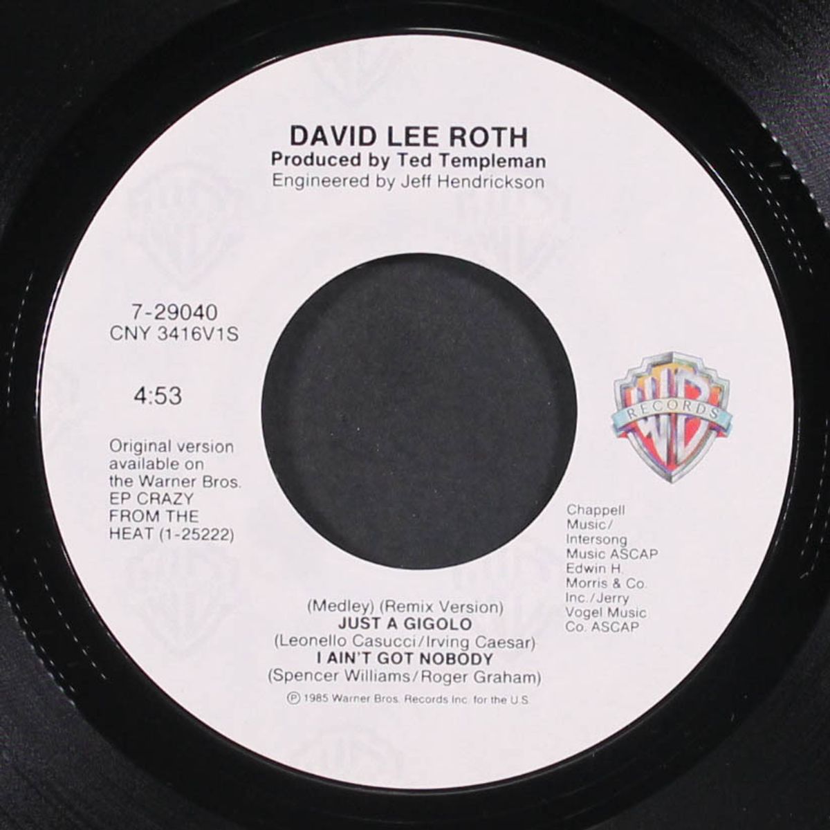 just a gigolo / remix by DAVID LEE ROTH