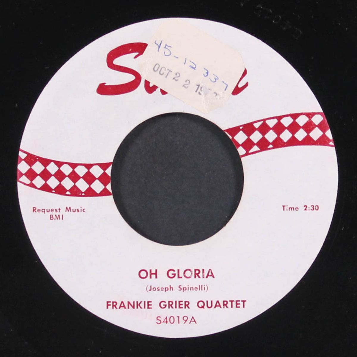 oh gloria / lonesome for you by FRANKIE GRIER QUARTET