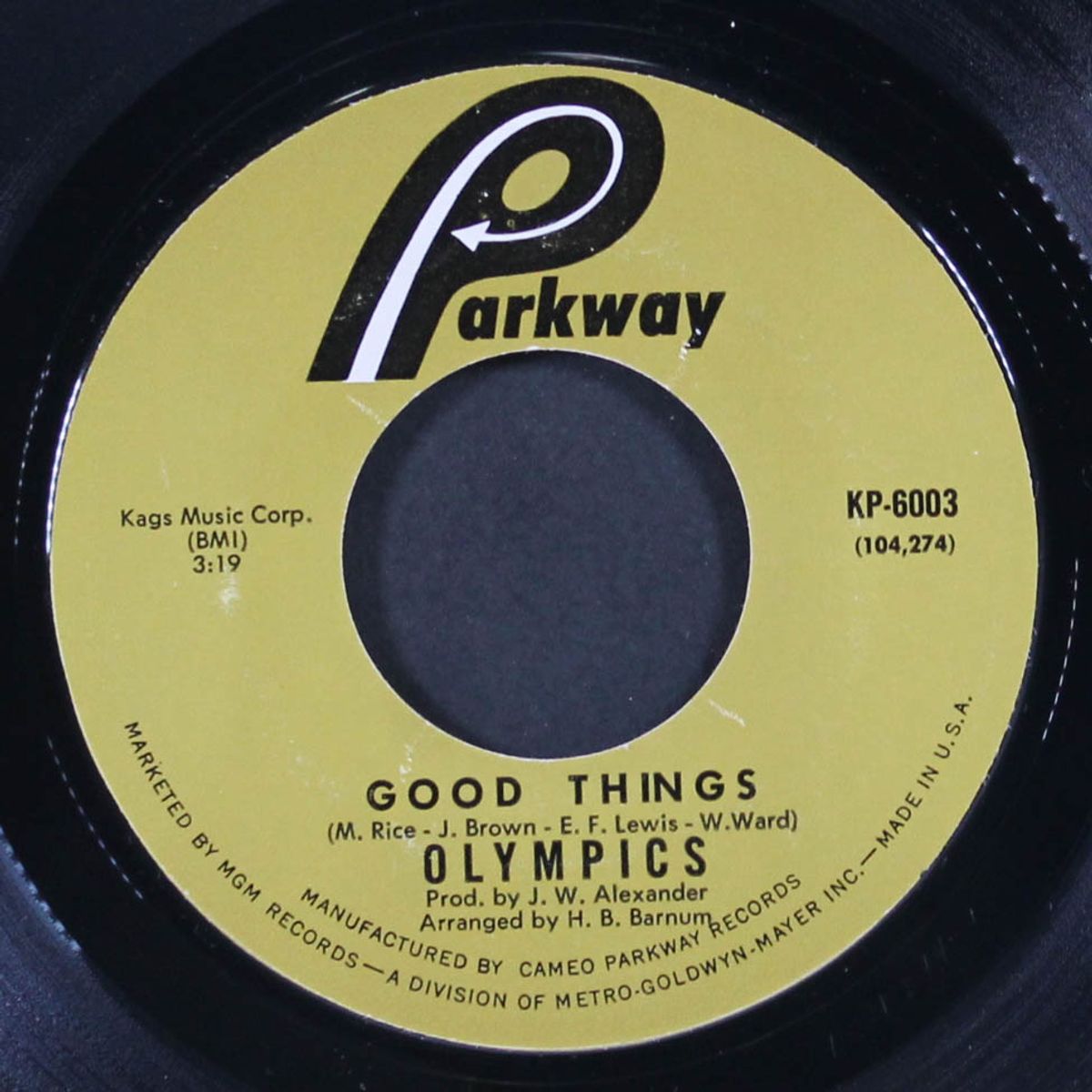 lookin' for a love / good things by OLYMPICS