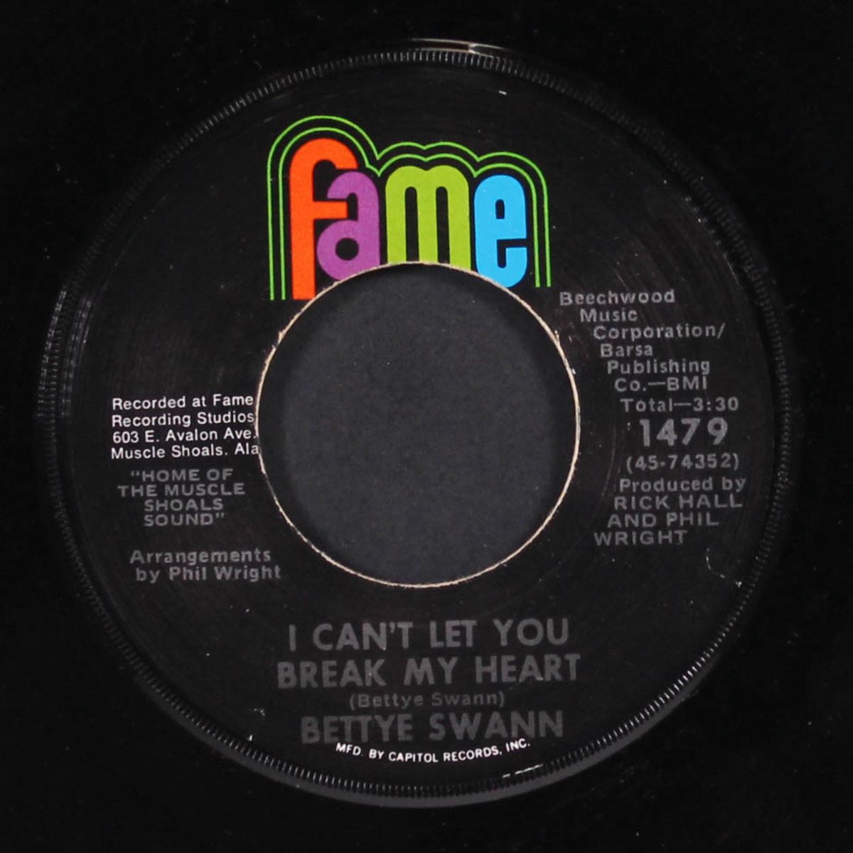 i'm just living a lie / i can't let you break my heart by BETTYE SWANN