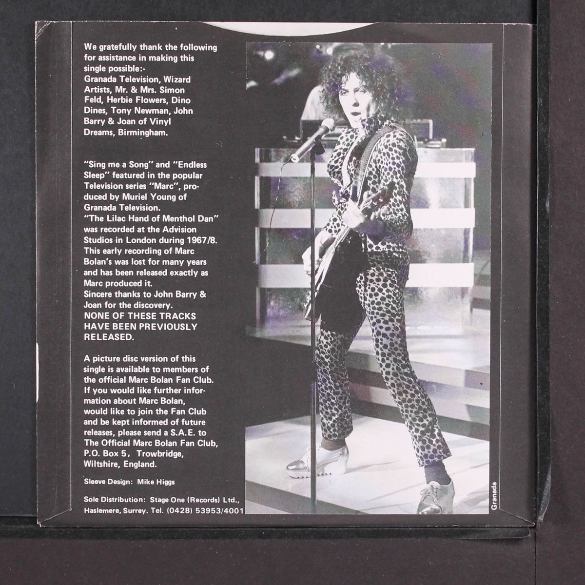 sing me a song + 3 by MARC BOLAN