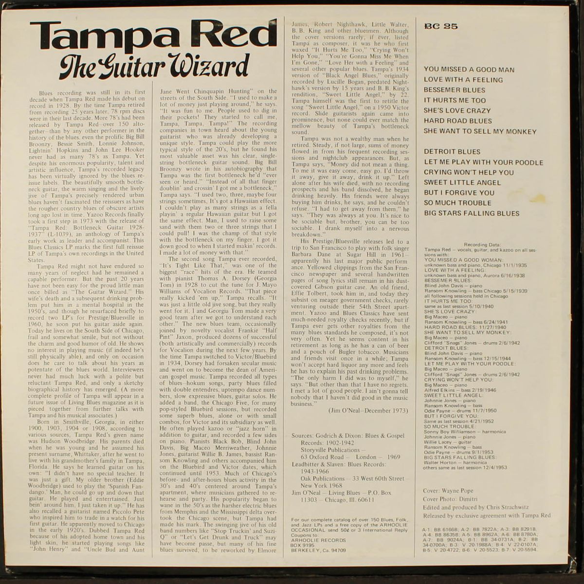 the guitar wizard, 1935-1953 by TAMPA RED