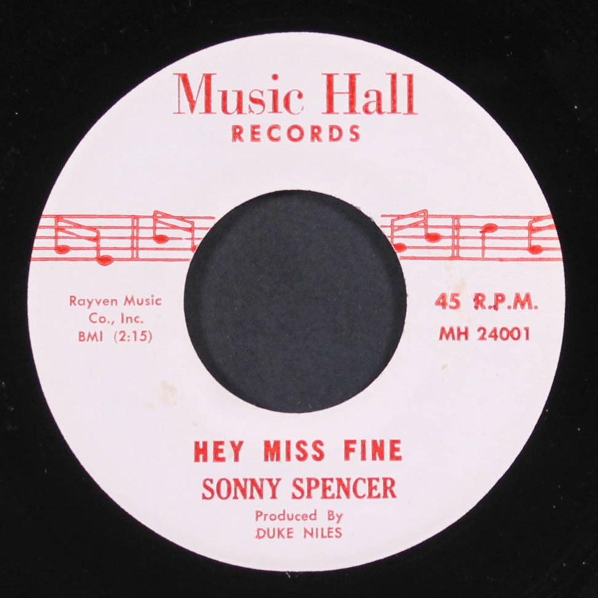 hold my hand / hey miss fine by SONNY SPENCER