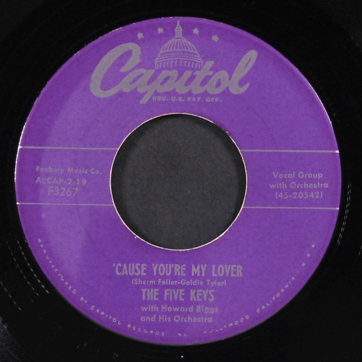 gee whittakers! / 'cause you're my lover by FIVE KEYS
