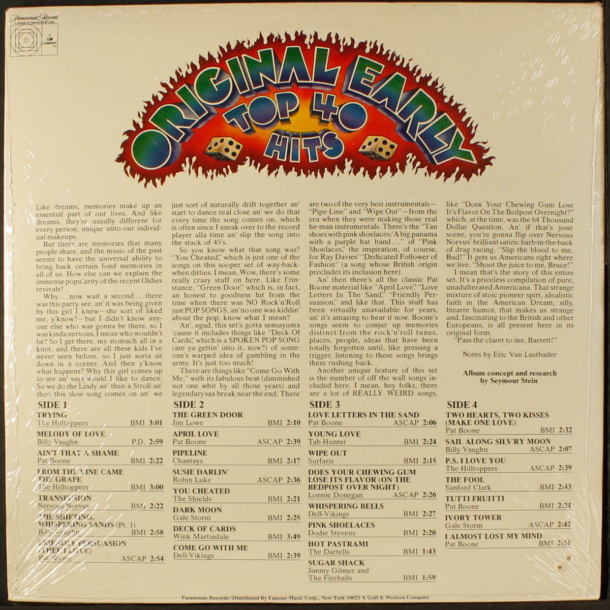 original early top 40 hits by VARIOUS
