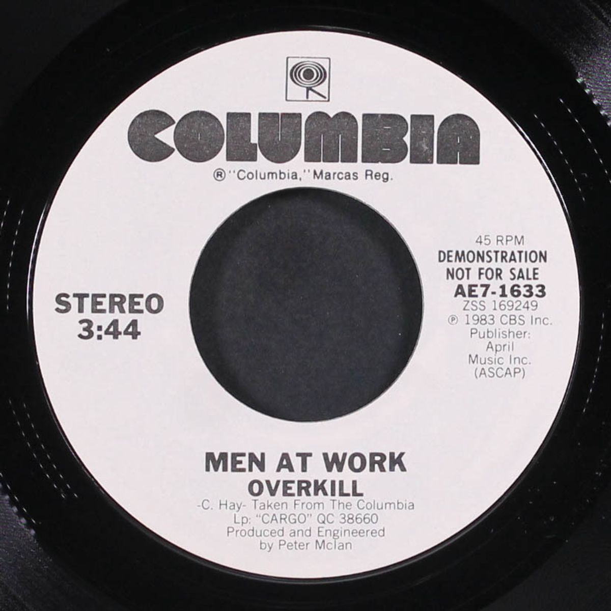 overkill / same by MEN AT WORK