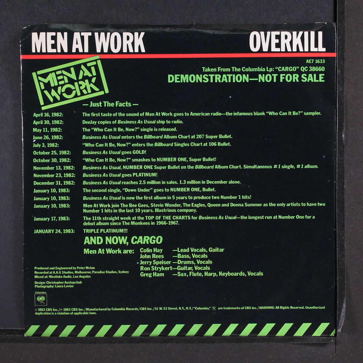 overkill / same by MEN AT WORK
