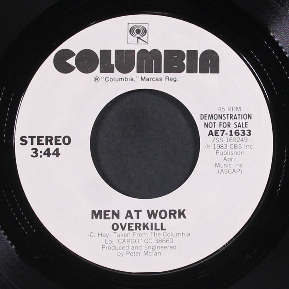 overkill / same by MEN AT WORK