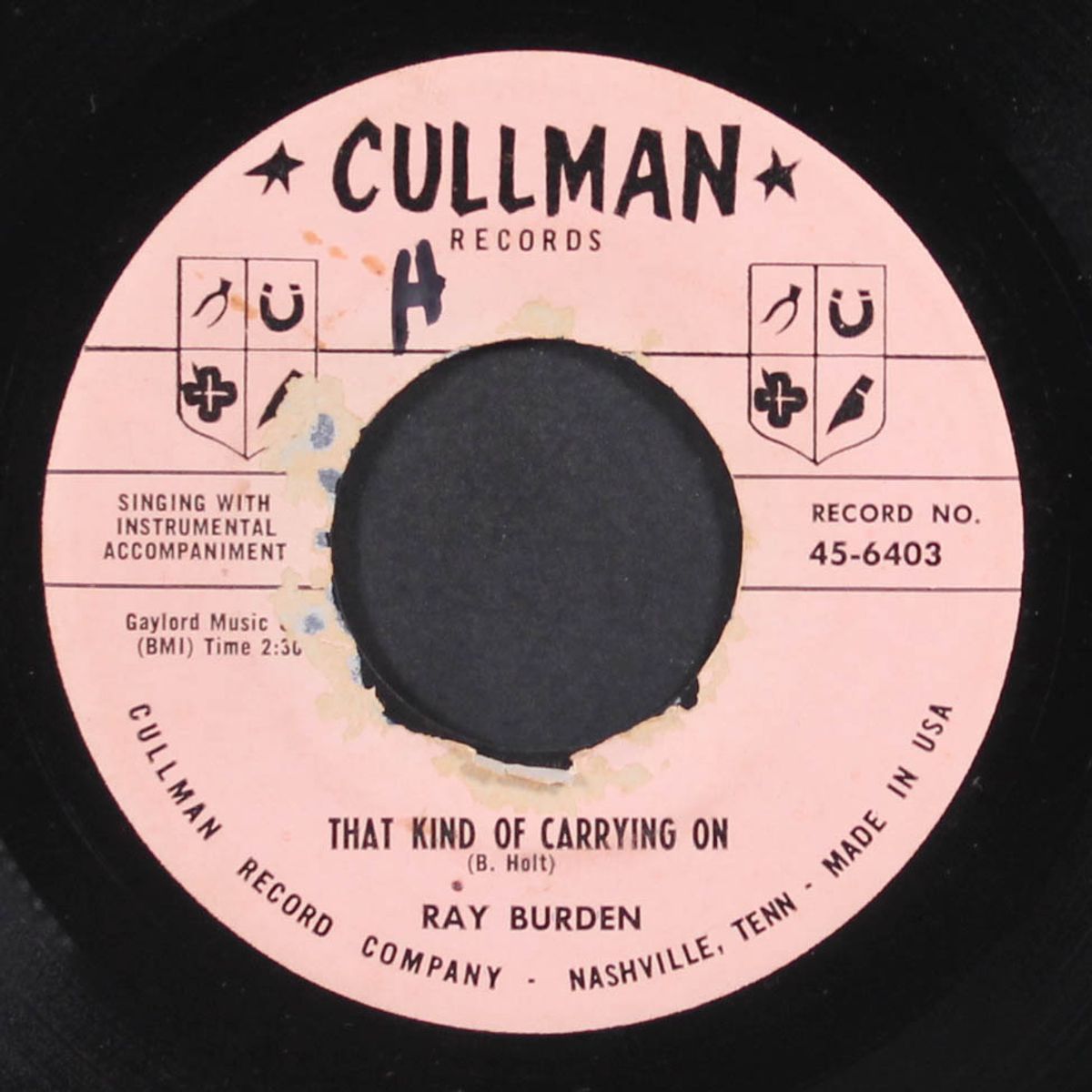 that kind of carrying on / teenage serenade by RAY BURDEN