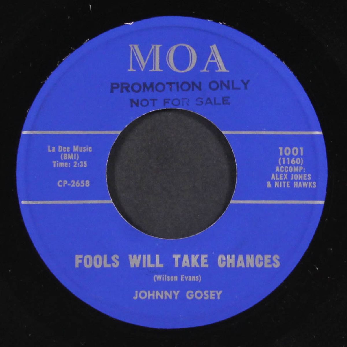 fools will take chances / i lost my baby by JOHNNY GOSEY
