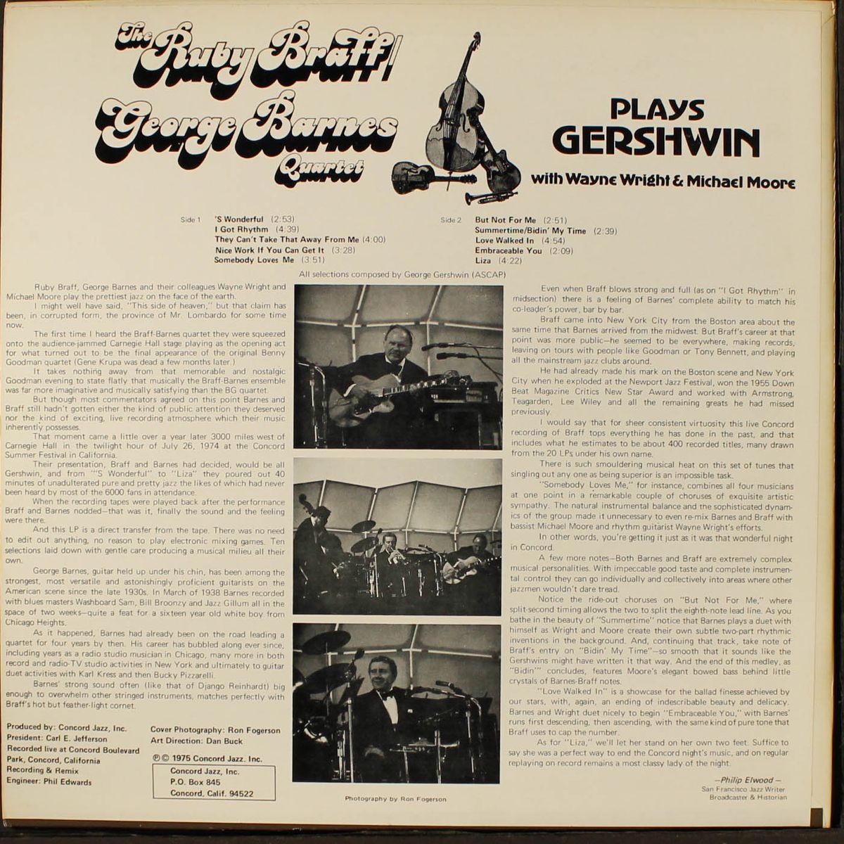 plays gershwin by RUBY BRAFF & GEORGE BARNES