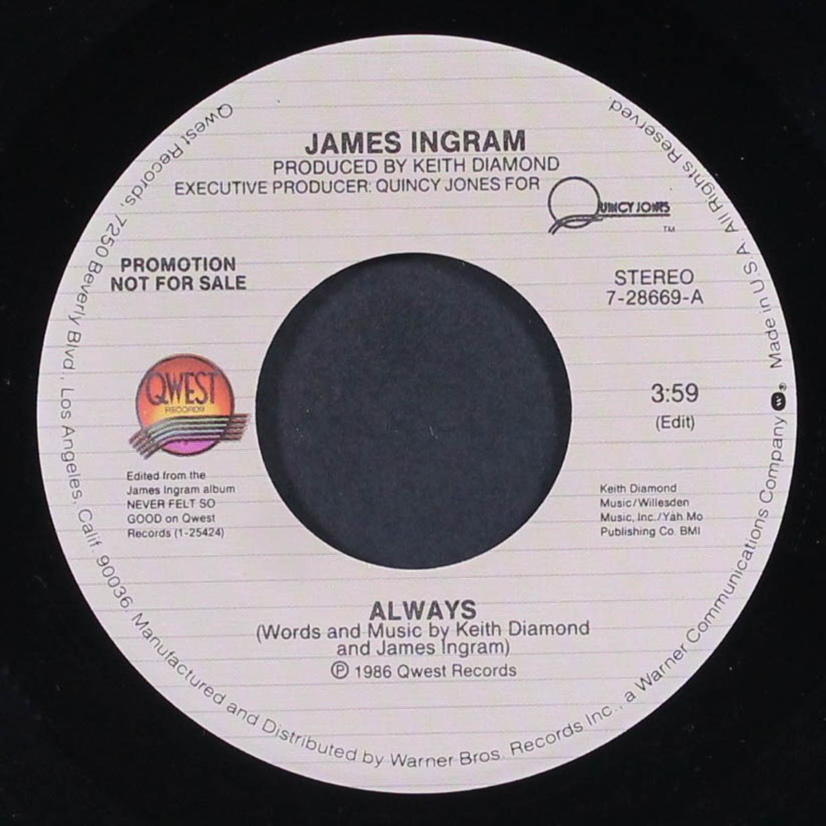 always / same by JAMES INGRAM