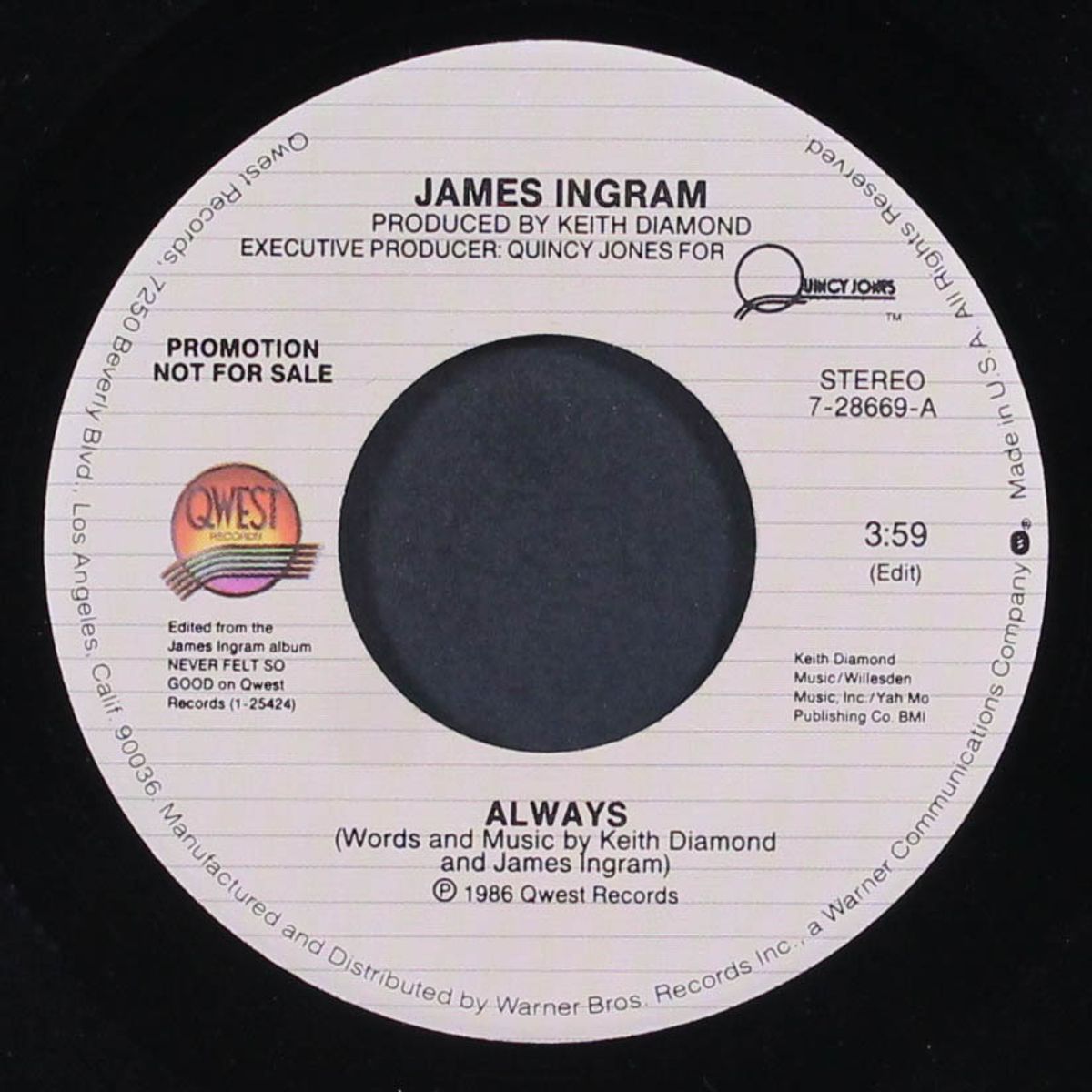 always / same by JAMES INGRAM