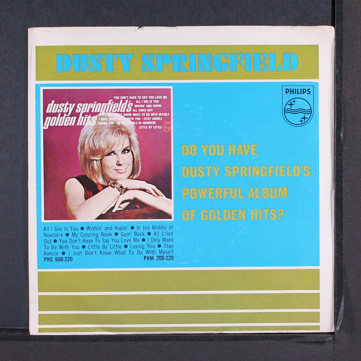 what's it gonna be / small town girl by DUSTY SPRINGFIELD