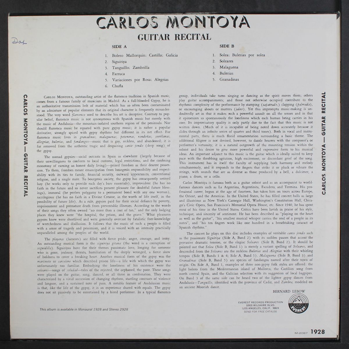 recital by CARLOS MONTOYA