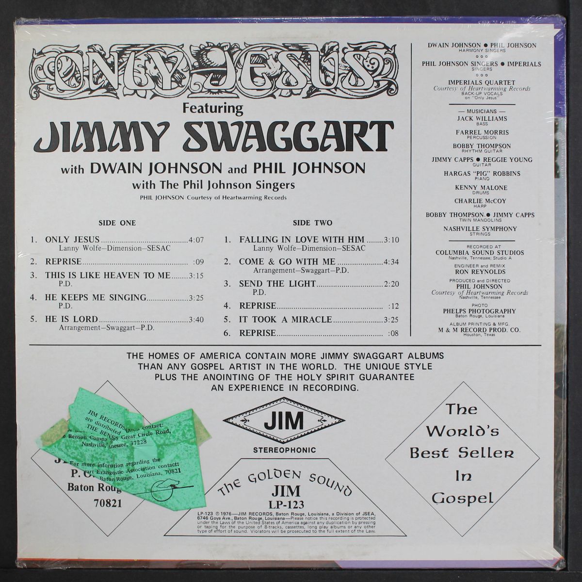 only jesus by JIMMY SWAGGART