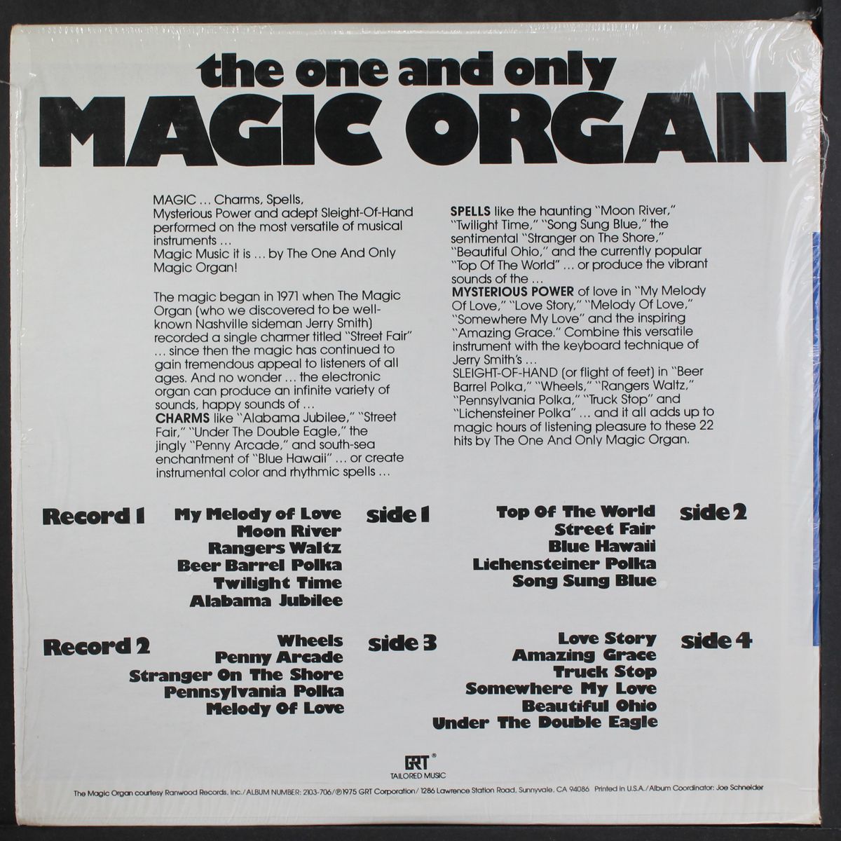 22 original hits by MAGIC ORGAN