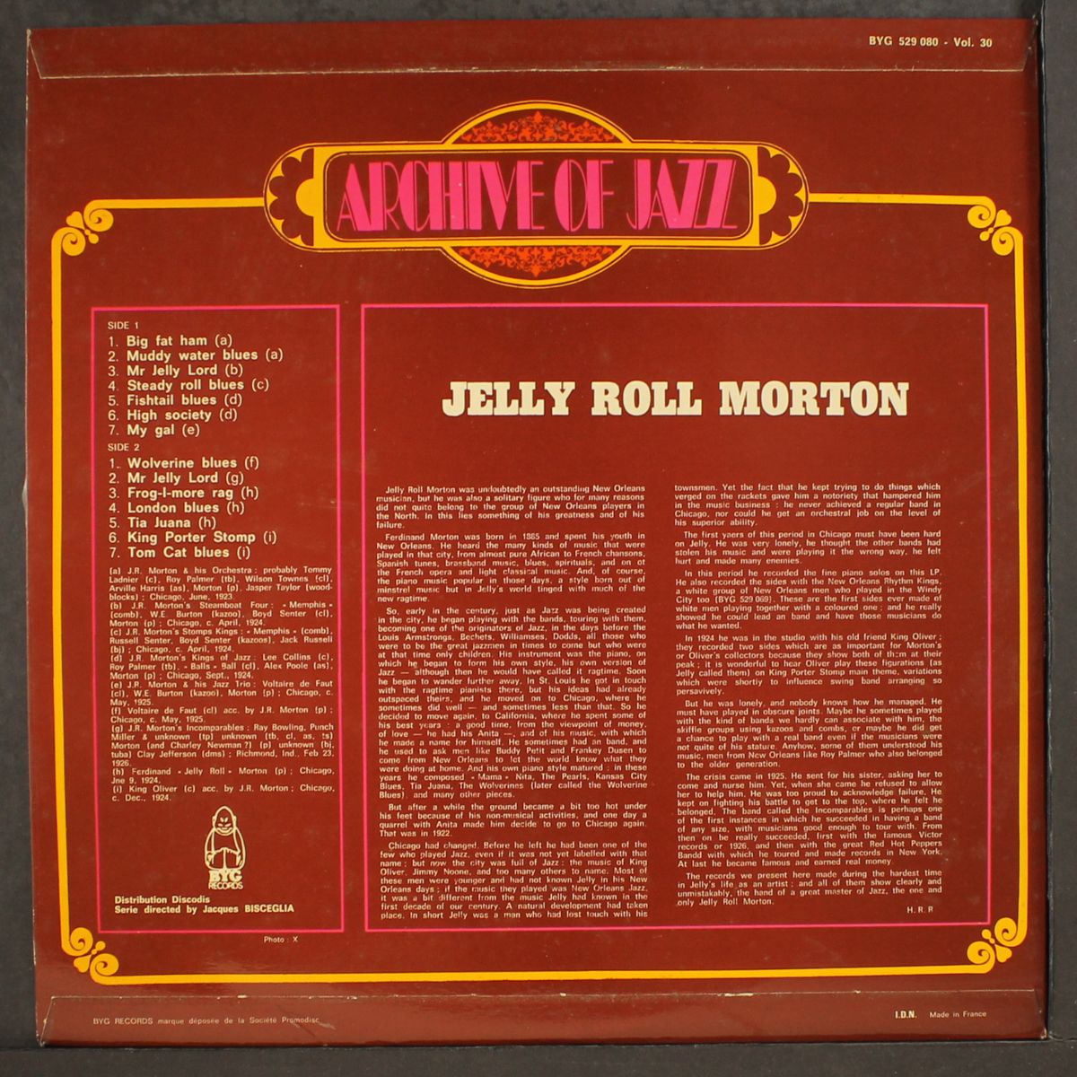 archive of jazz, vol. 30 by JELLY ROLL MORTON