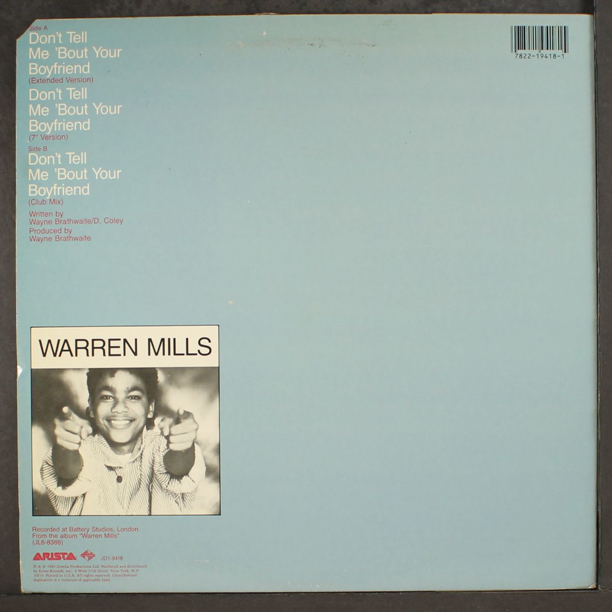 don't tell me about your boyfriend by WARREN MILLS
