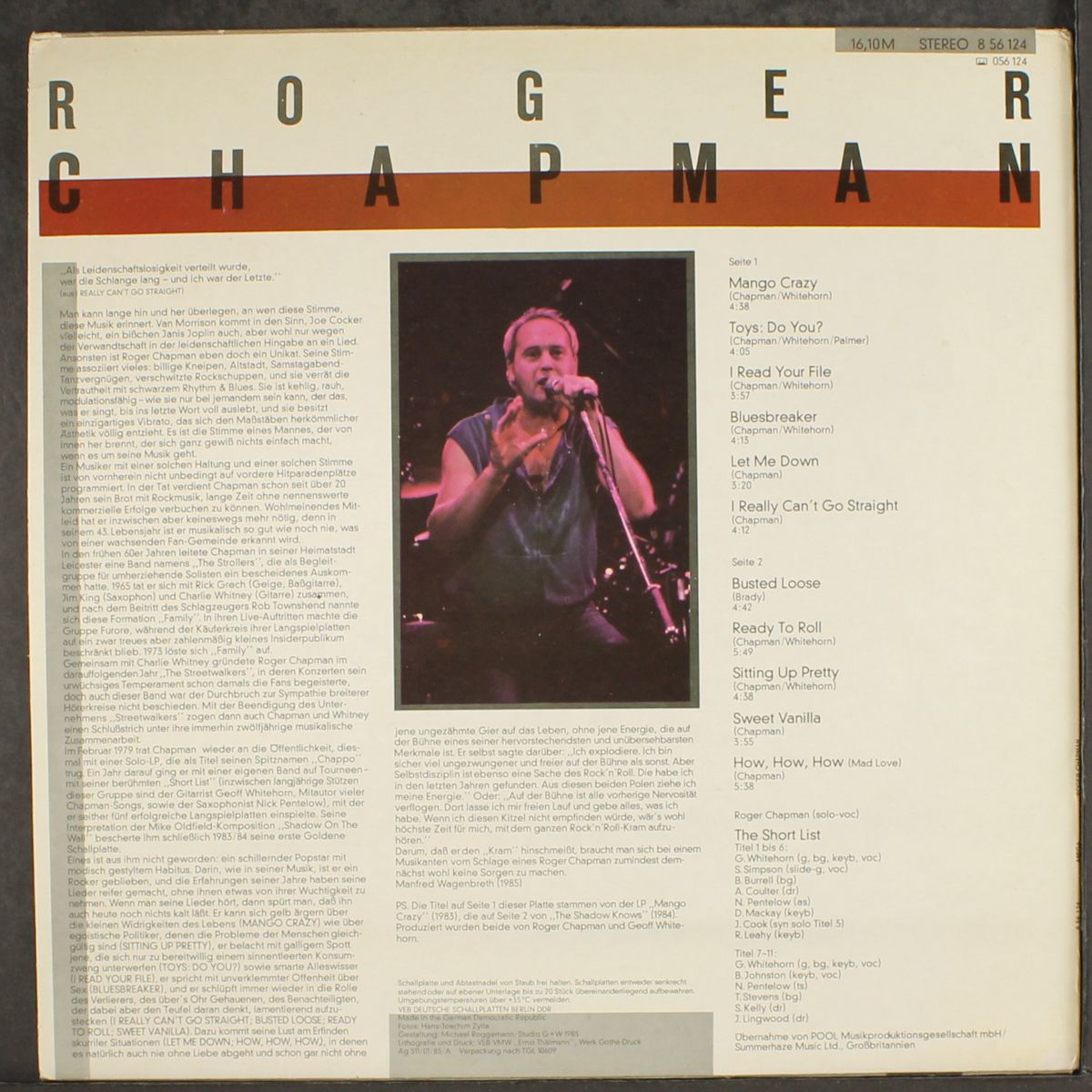 roger chapman by ROGER CHAPMAN