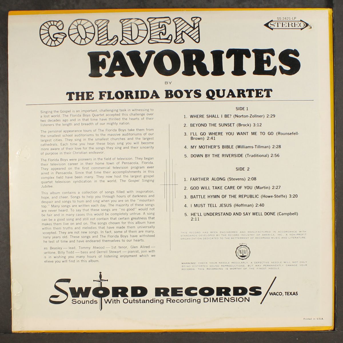 golden favorites by FLORIDA BOYS