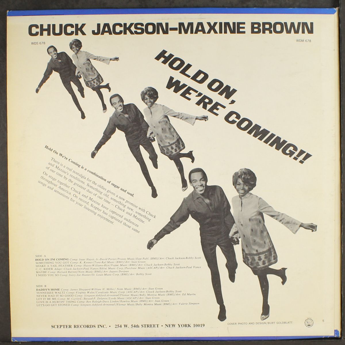 hold on, we're coming by CHUCK JACKSON & MAXINE BROWN