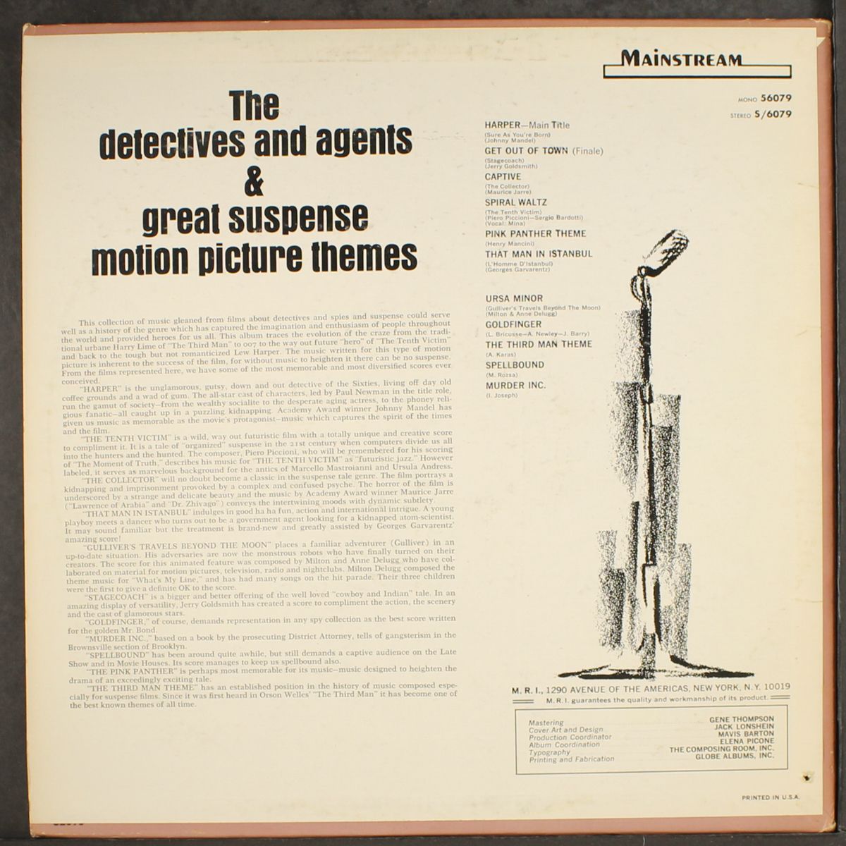 the detectives and agents & great suspense motion picture themes by VARIOUS