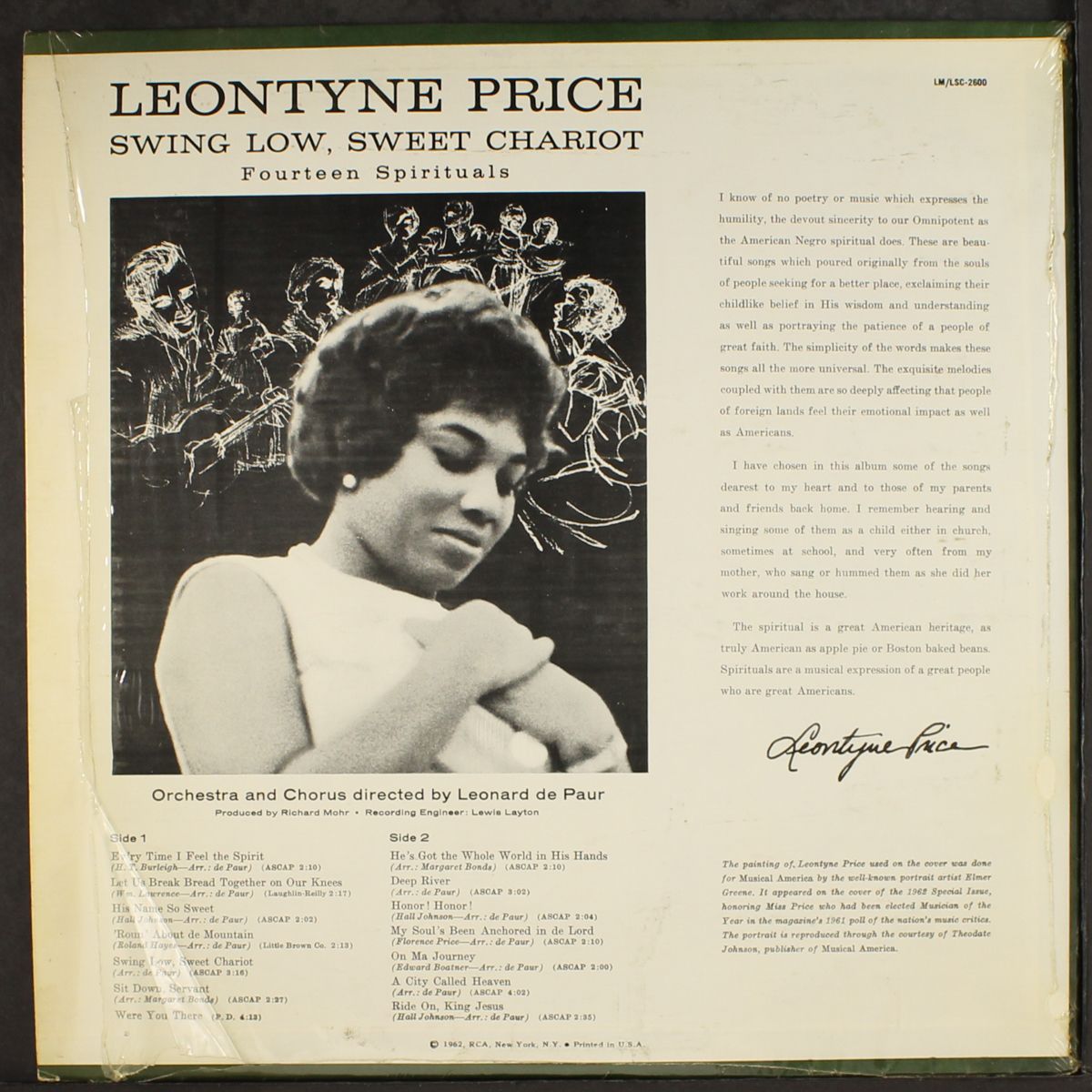 swing low, sweet chariot by LEONTYNE PRICE