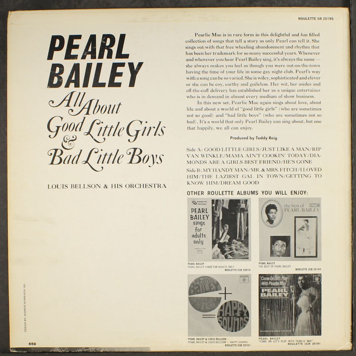 all about good little girls & bad little boys by PEARL BAILEY