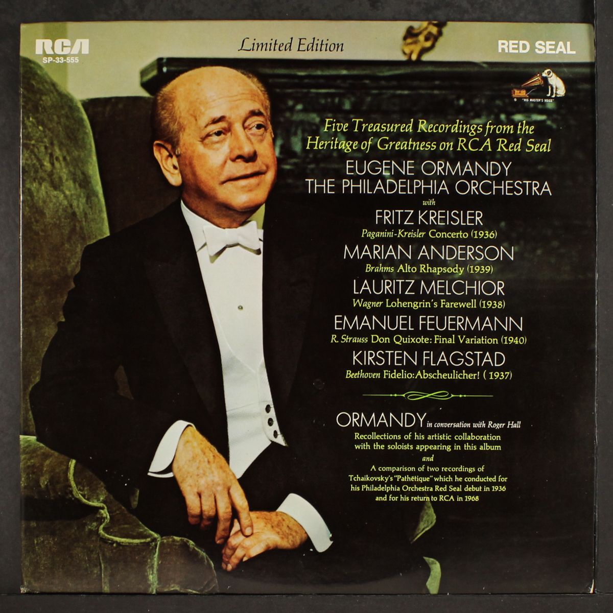 five treasured recordings by EUGENE ORMANDY