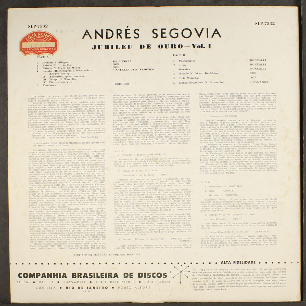 jubileu de ouro, vol. 3 by ANDRES SEGOVIA