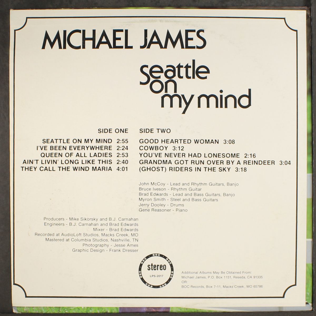 seattle on my mind by MICHAEL JAMES