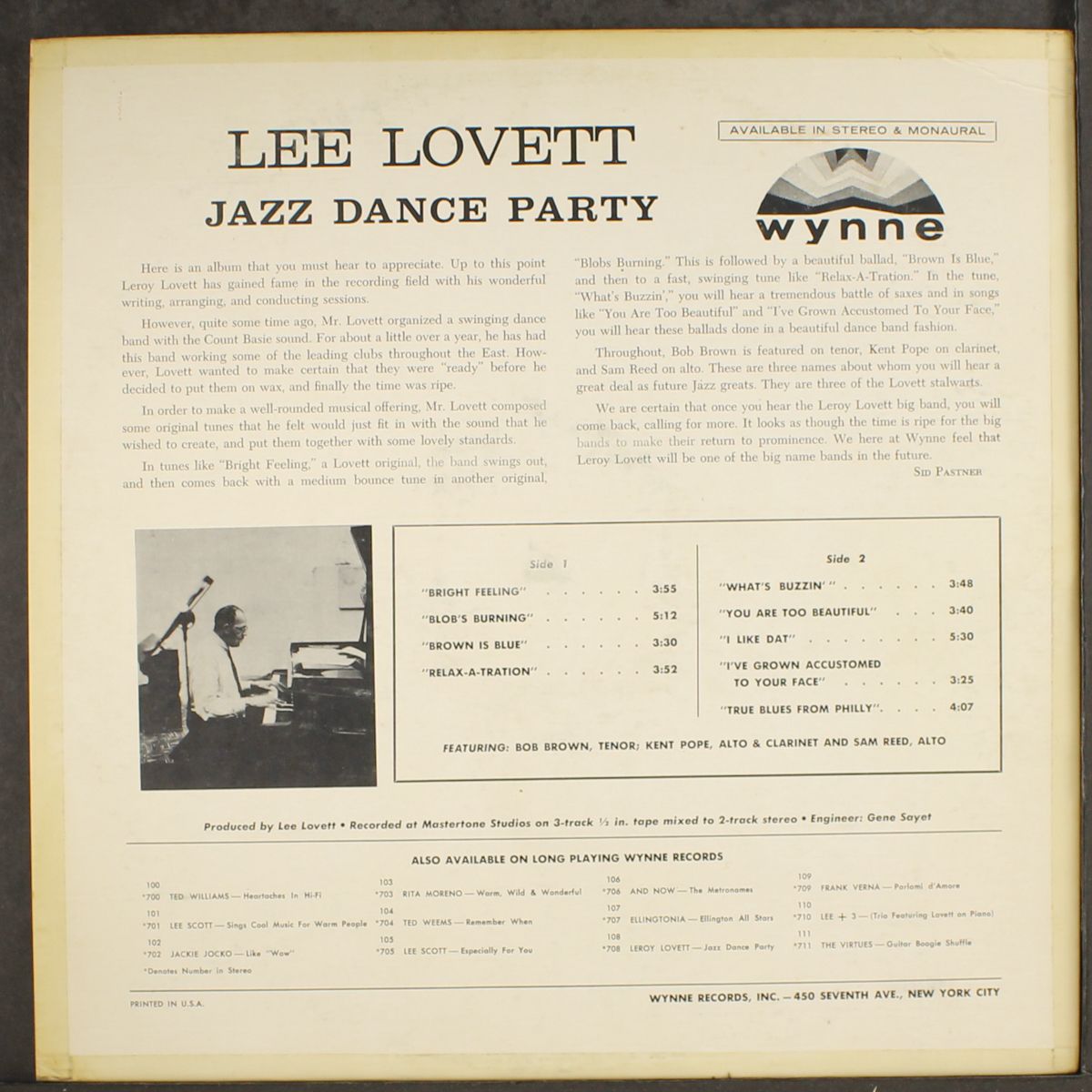 jazz dance party by LEE LOVETT