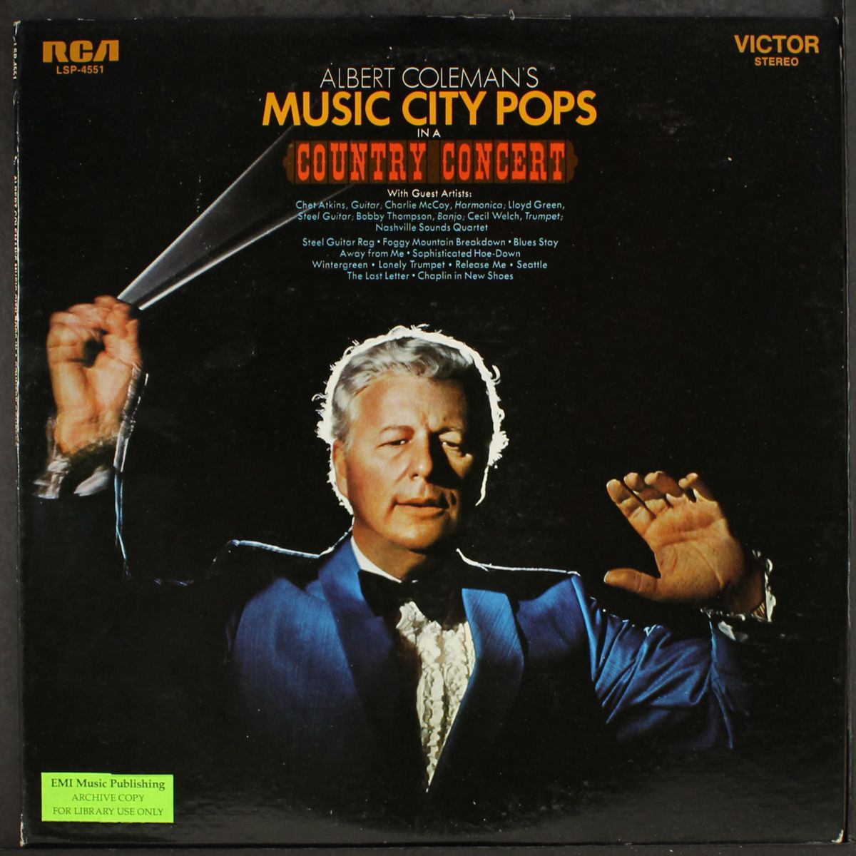 in a country concert by ALBERT COLEMAN'S MUSIC CITY POPS