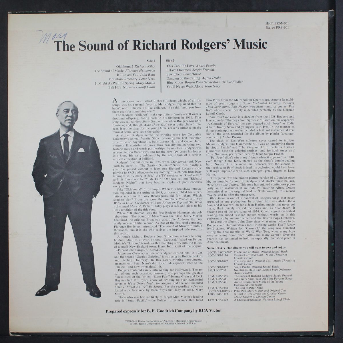 the sound of richard rodgers' music by VARIOUS