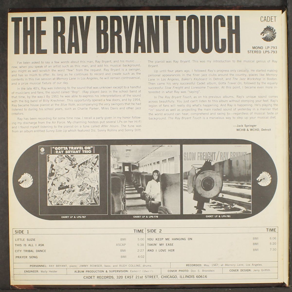 the ray bryant touch by RAY BRYANT