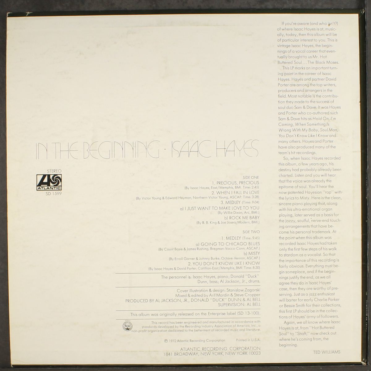 in the beginning by ISAAC HAYES