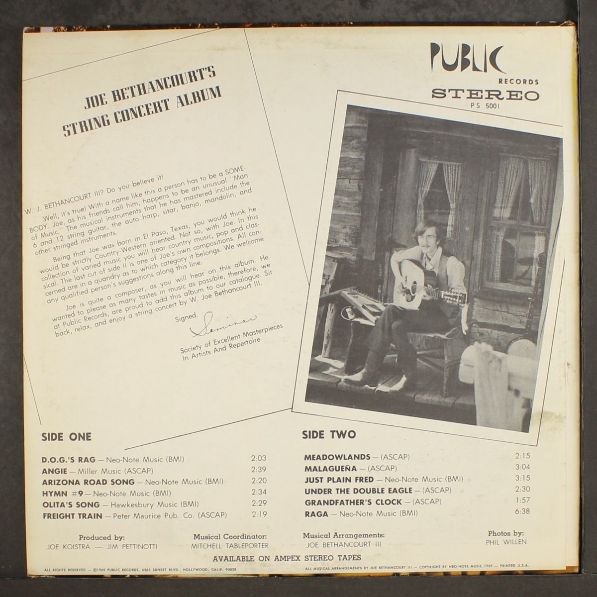 string concert album by JOE BETHANCOURT