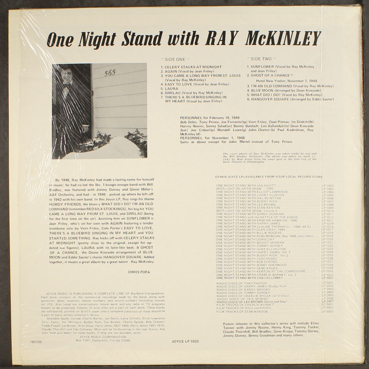 one night stand by RAY MCKINLEY