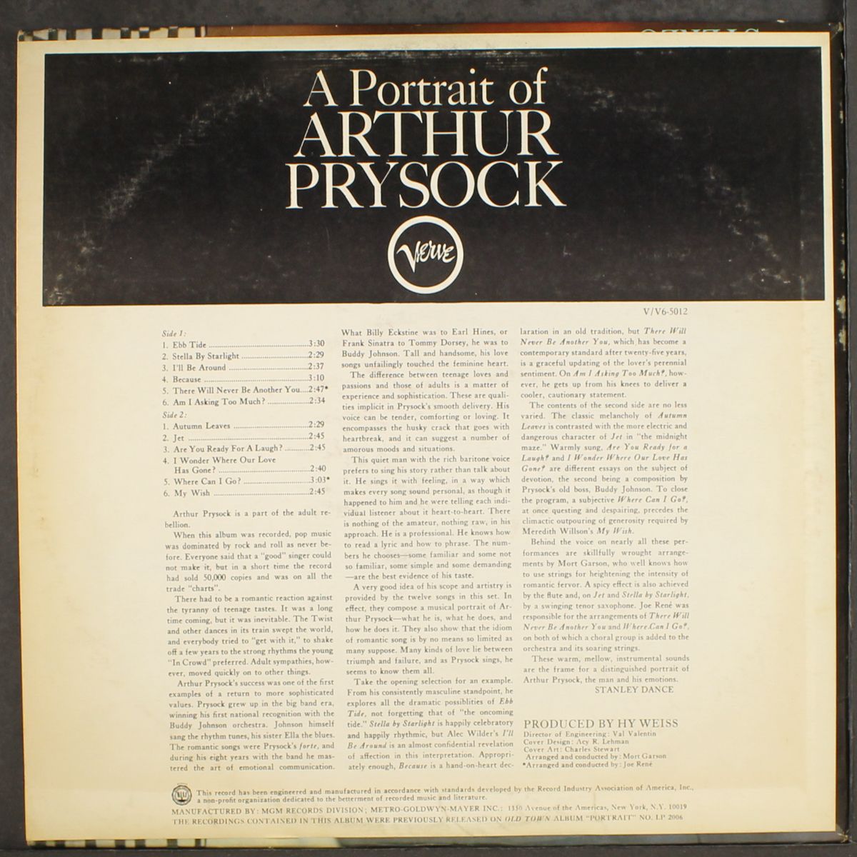 a portrait of by ARTHUR PRYSOCK