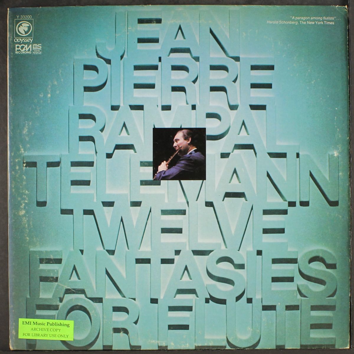 telemann: twelve fantasies for flute by JEAN-PIERRE RAMPAL