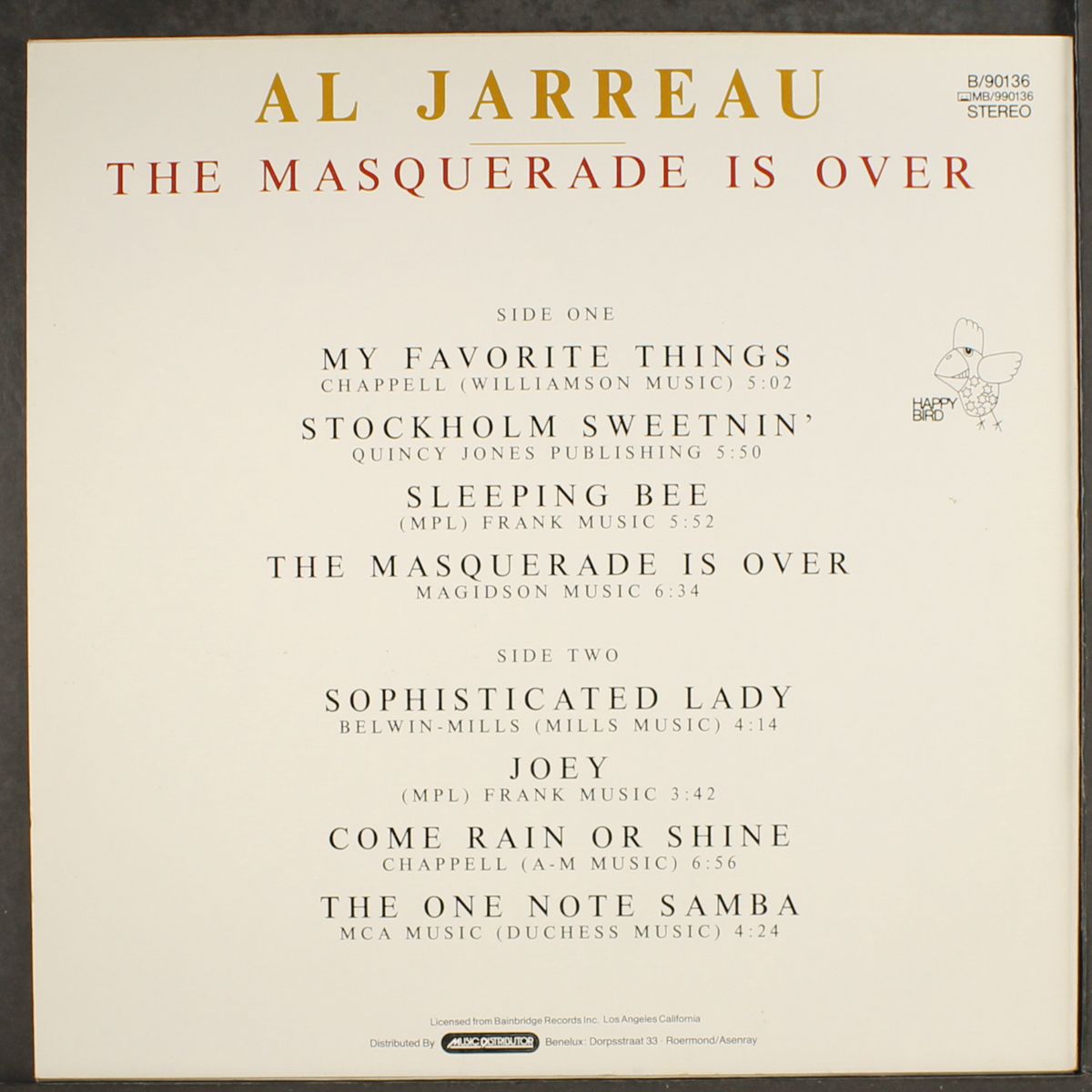 the masquerade is over by AL JARREAU