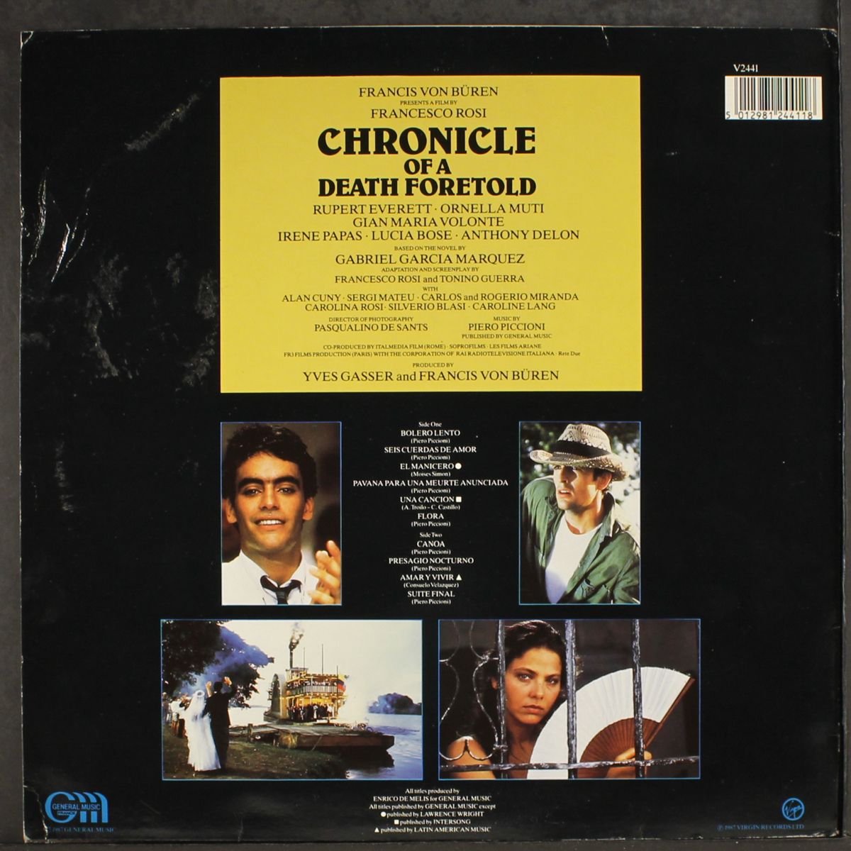 chronicle of a death foretold by SOUNDTRACK