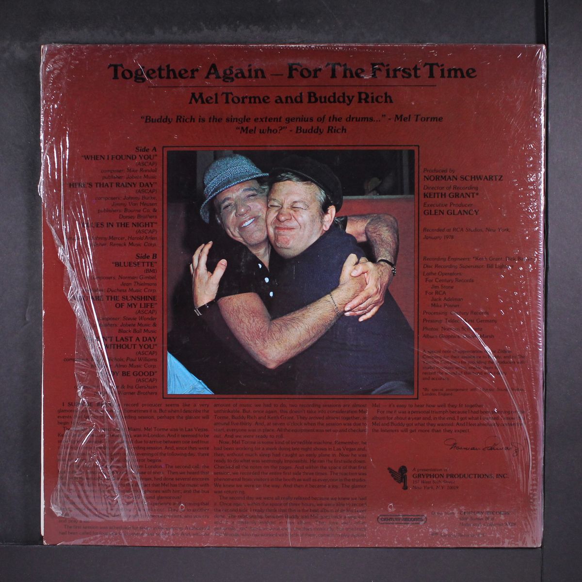 together again - for the first time by MEL TORME & BUDDY RICH