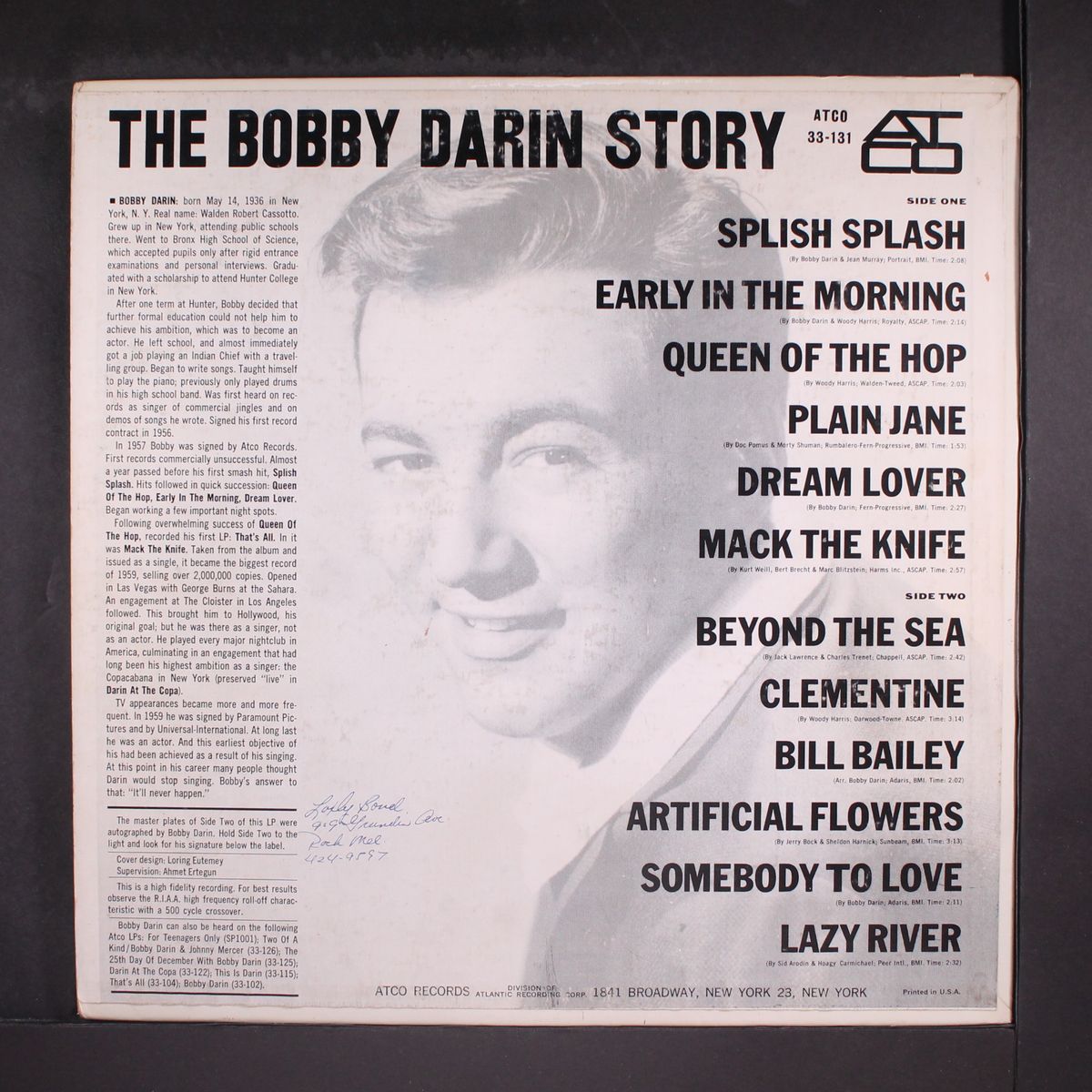 the bobby darin story by BOBBY DARIN