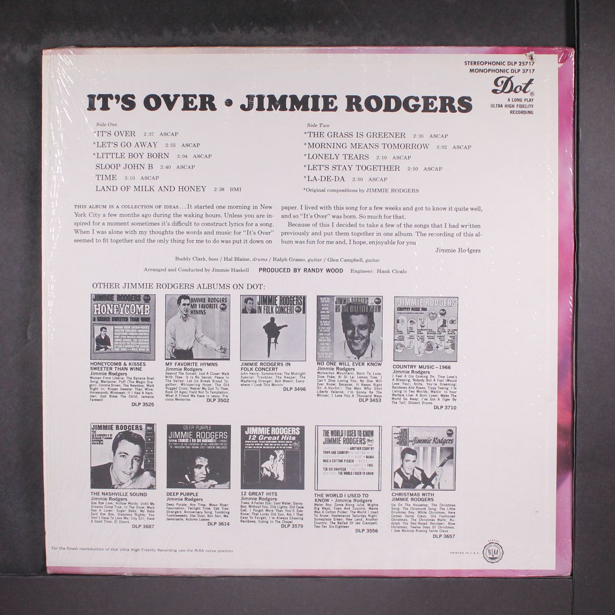 it's over by JIMMIE RODGERS