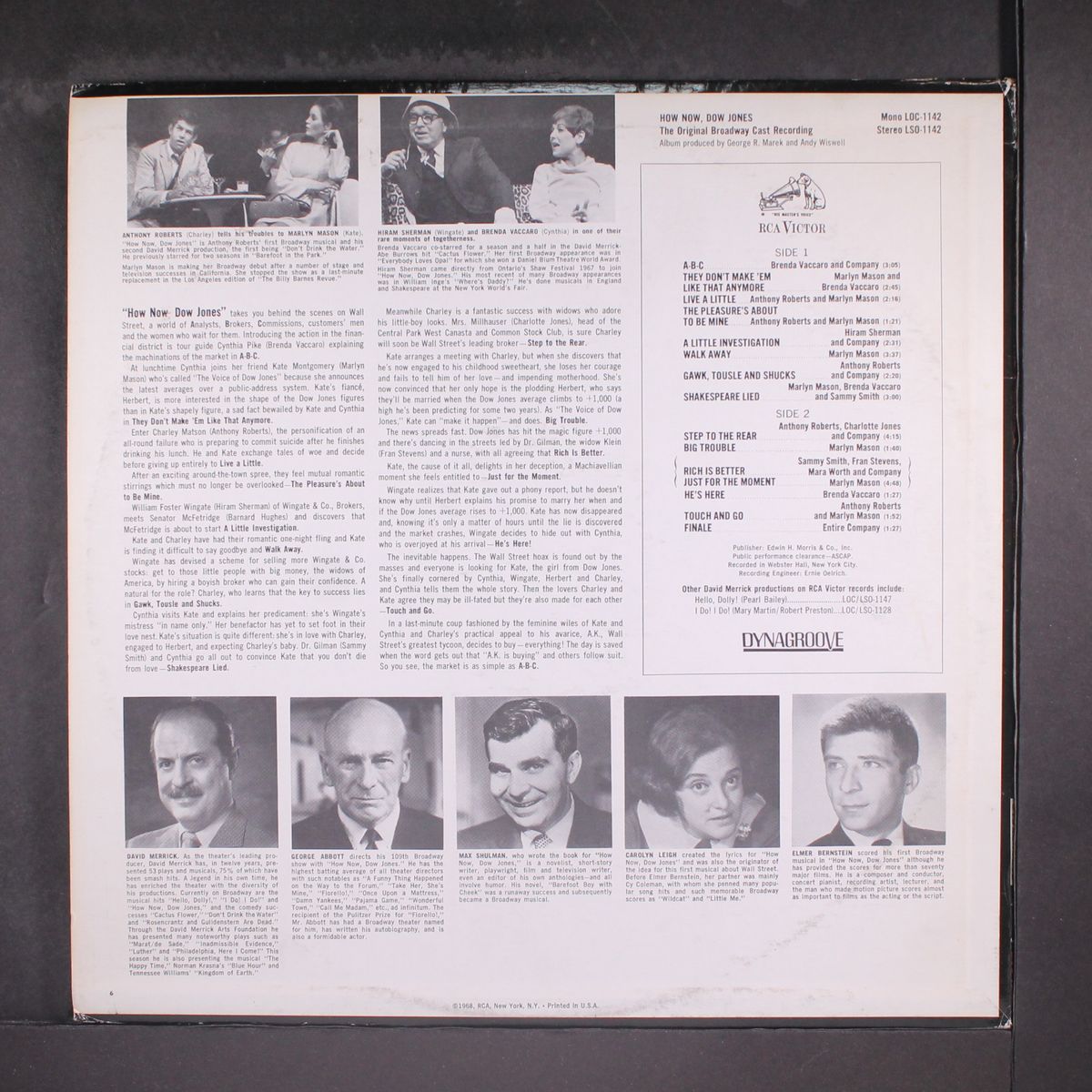 how now dow jones by ORIGINAL CAST