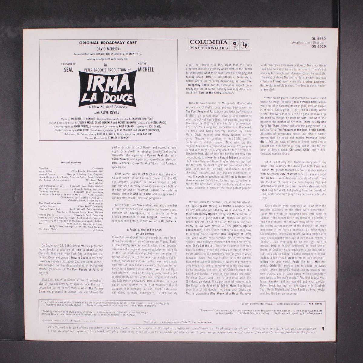 irma la douce by ORIGINAL CAST