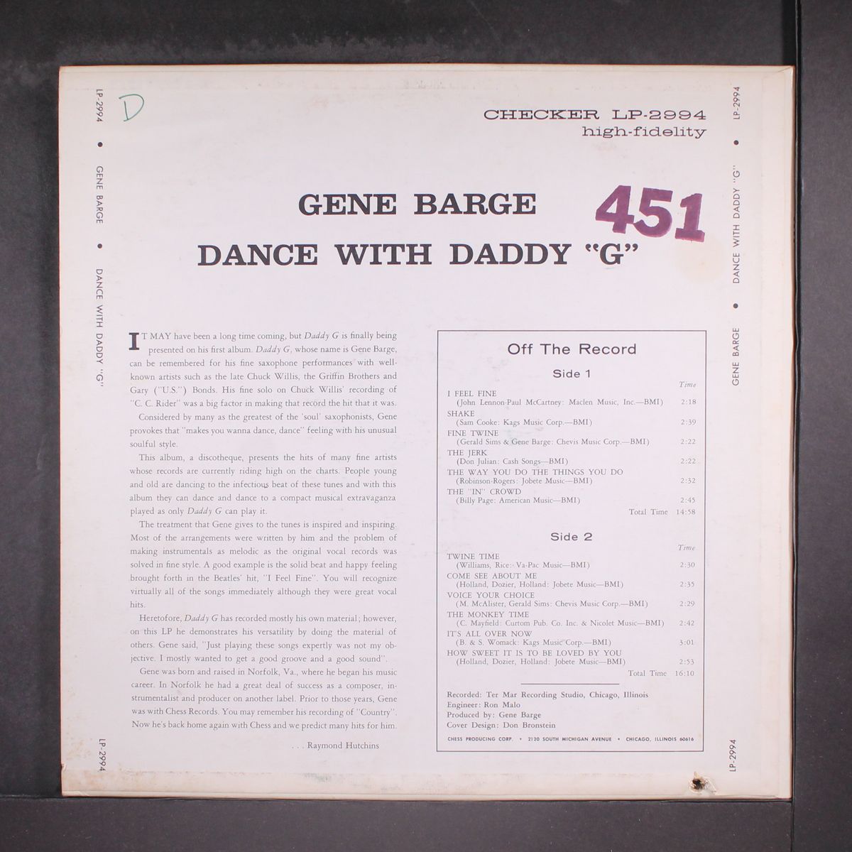 dance with daddy g by GENE BARGE