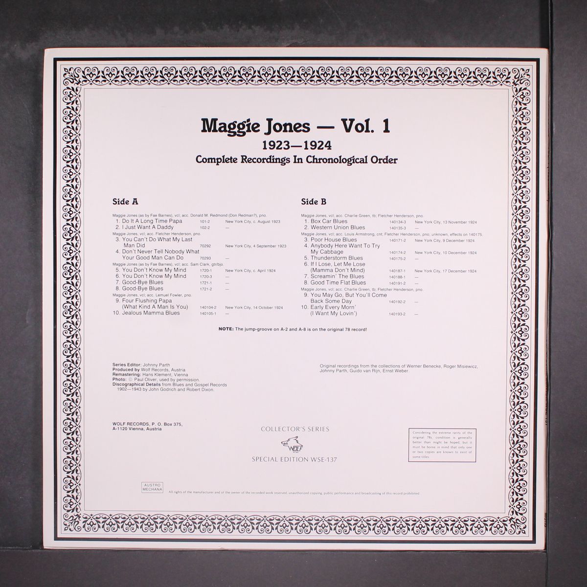 1923-24, vol. 1 by MAGGIE JONES